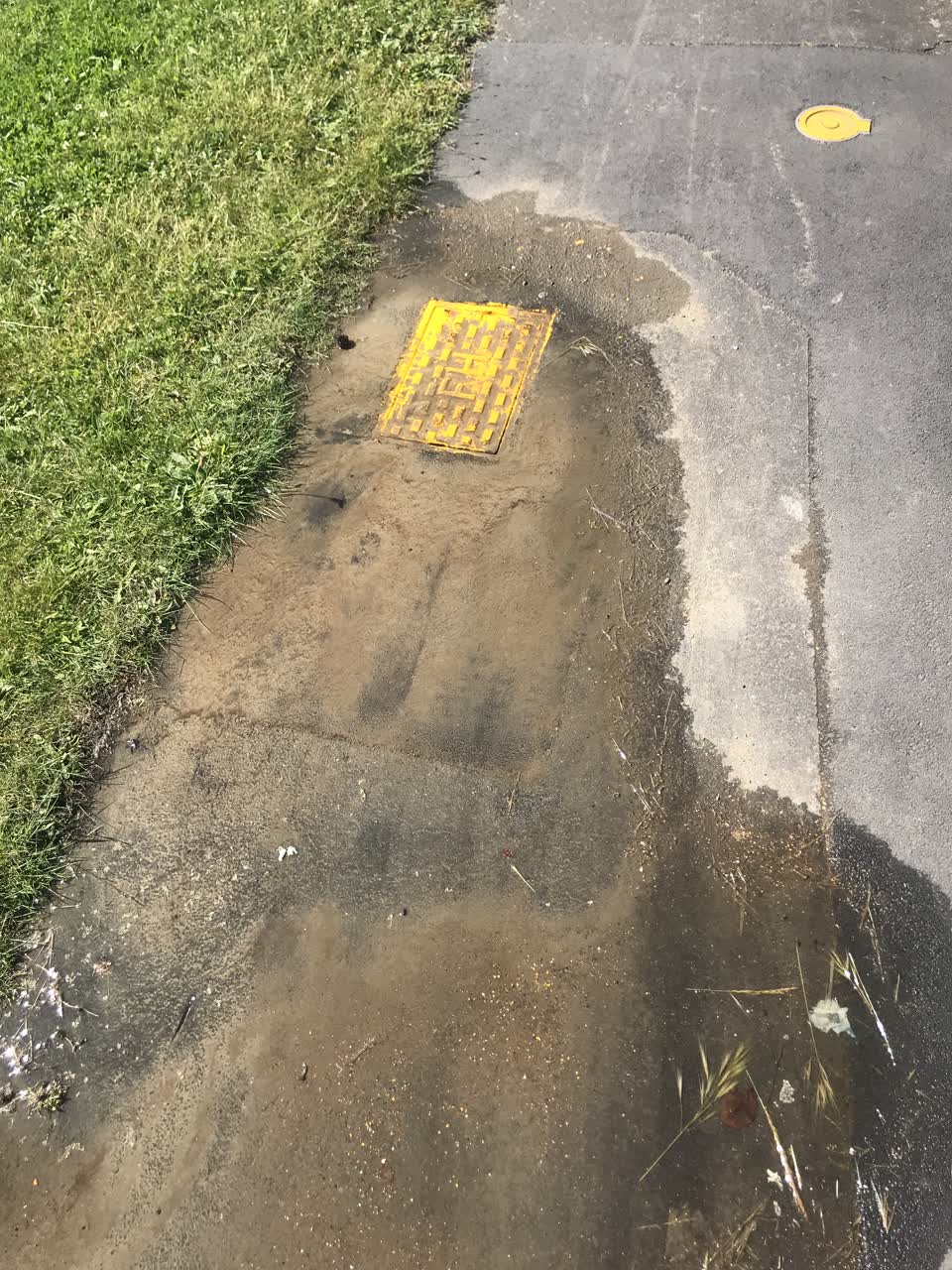 The photograph attached to this sewer - leak / blockage report
