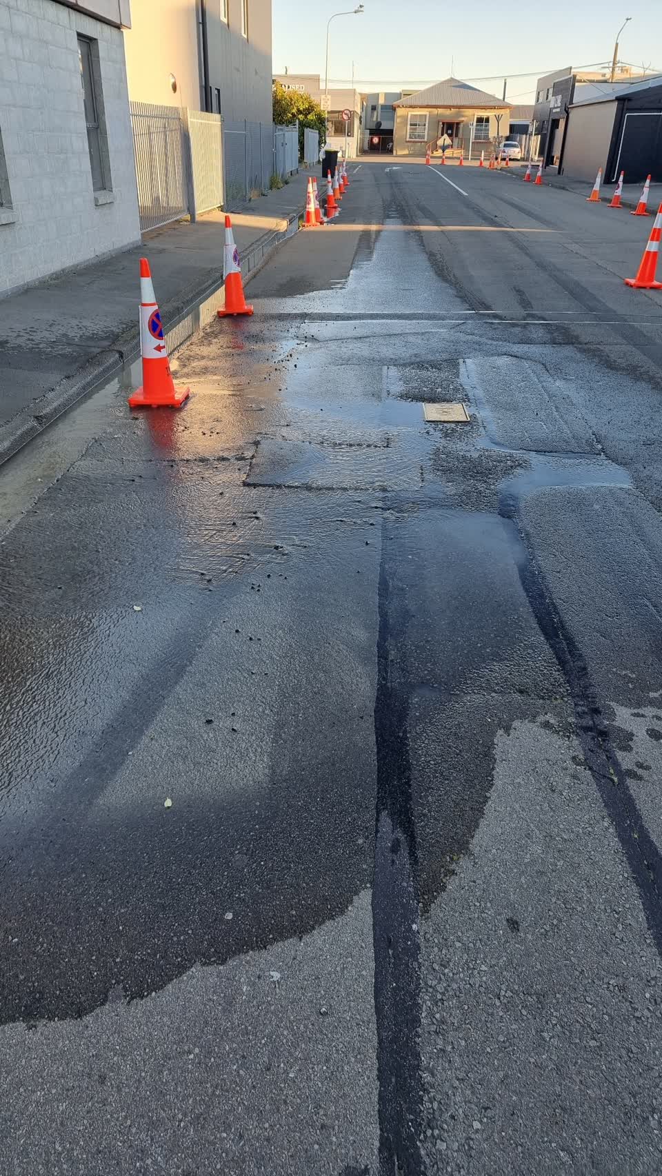 The photograph attached to this water leak report