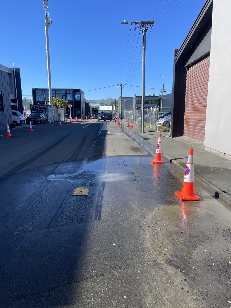 The photograph attached to this water leak report