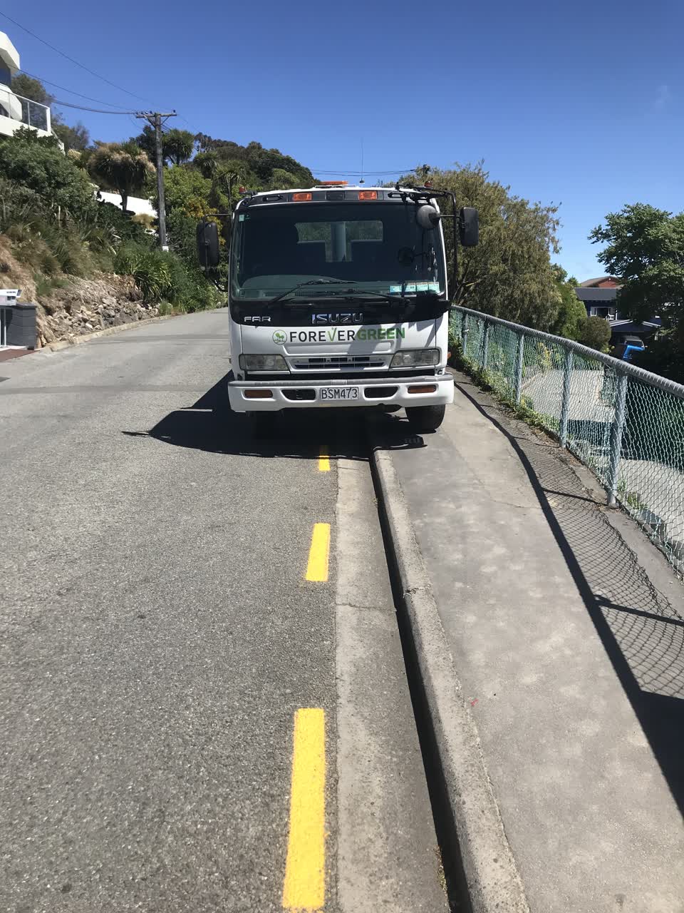 The photograph attached to this roading/streets report