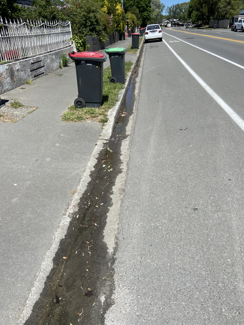 The photograph attached to this water leak report