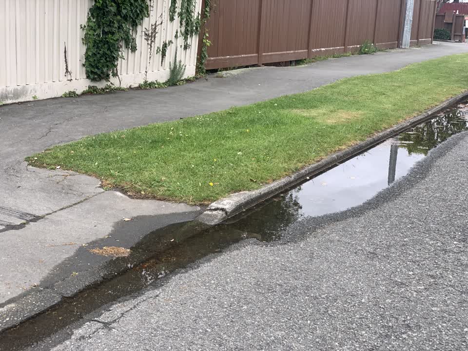 The photograph attached to this wastewater/stormwater report