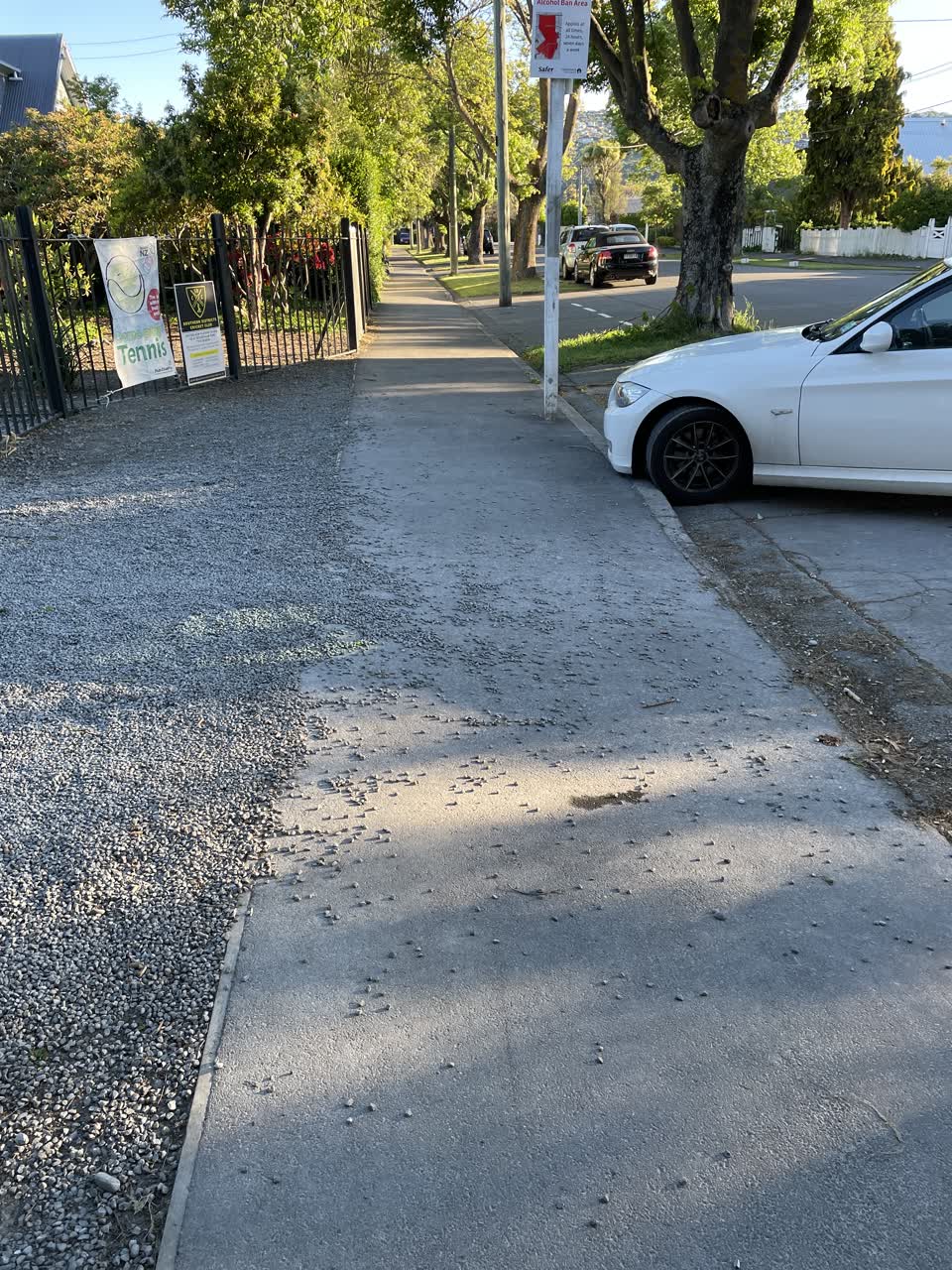 The photograph attached to this roading/streets report