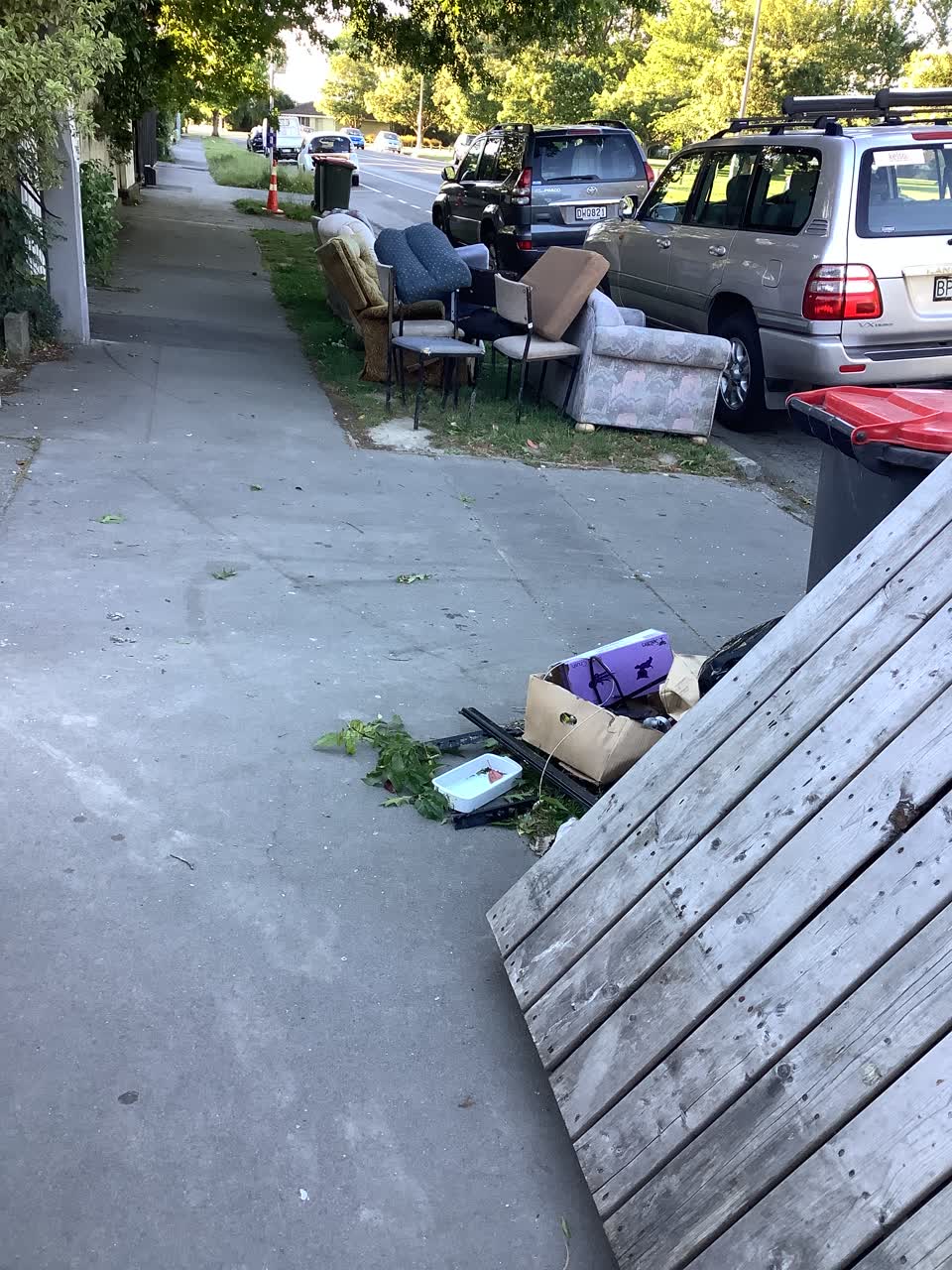 The photograph attached to this rubbish/recycling report