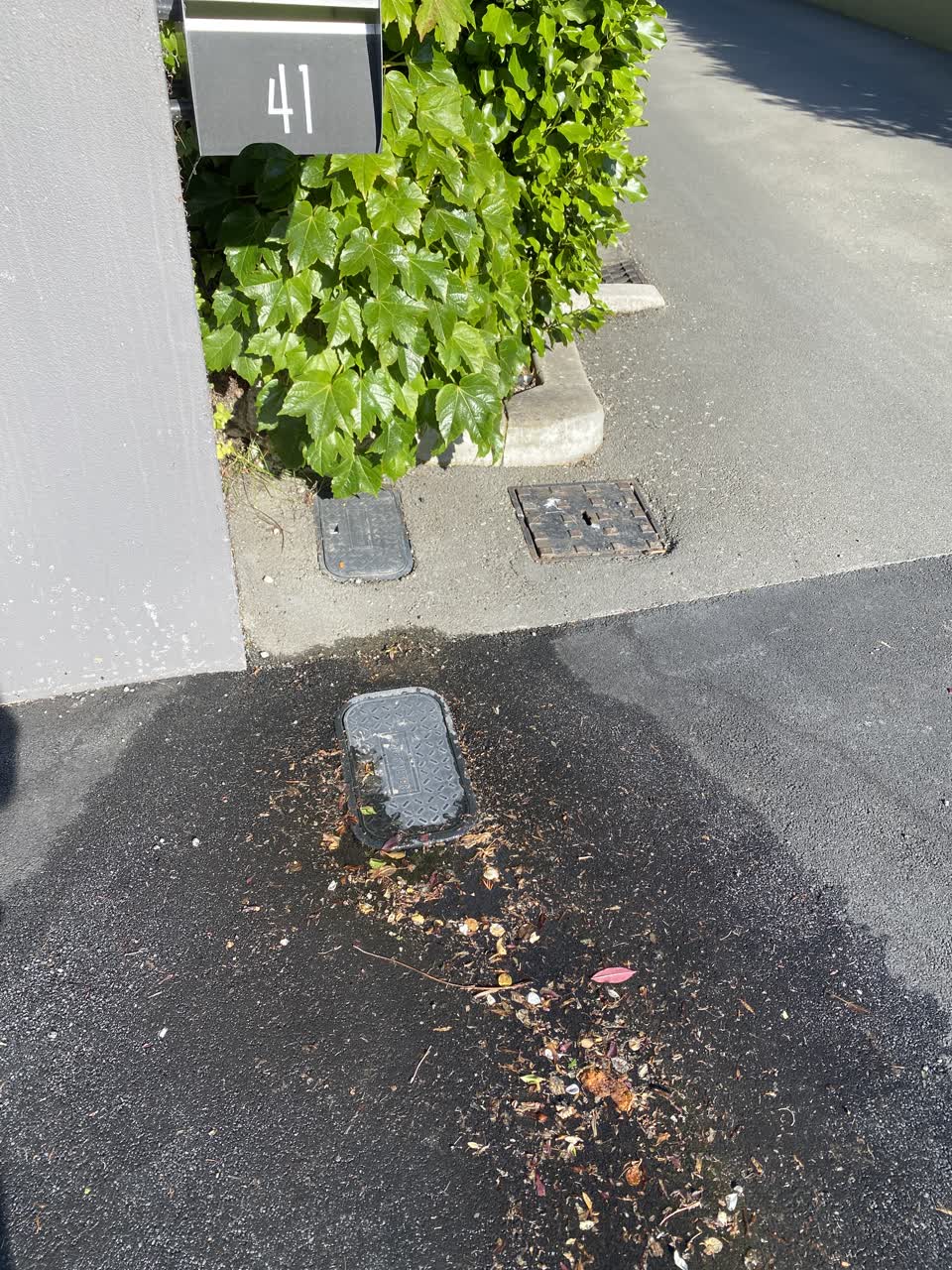 The photograph attached to this water leak report