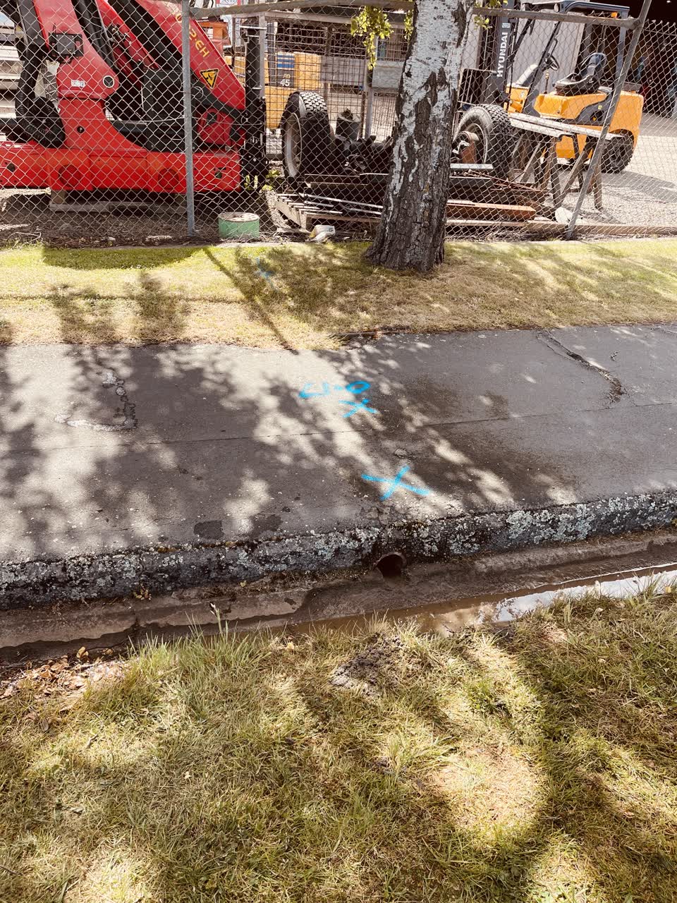 The photograph attached to this wastewater/stormwater report