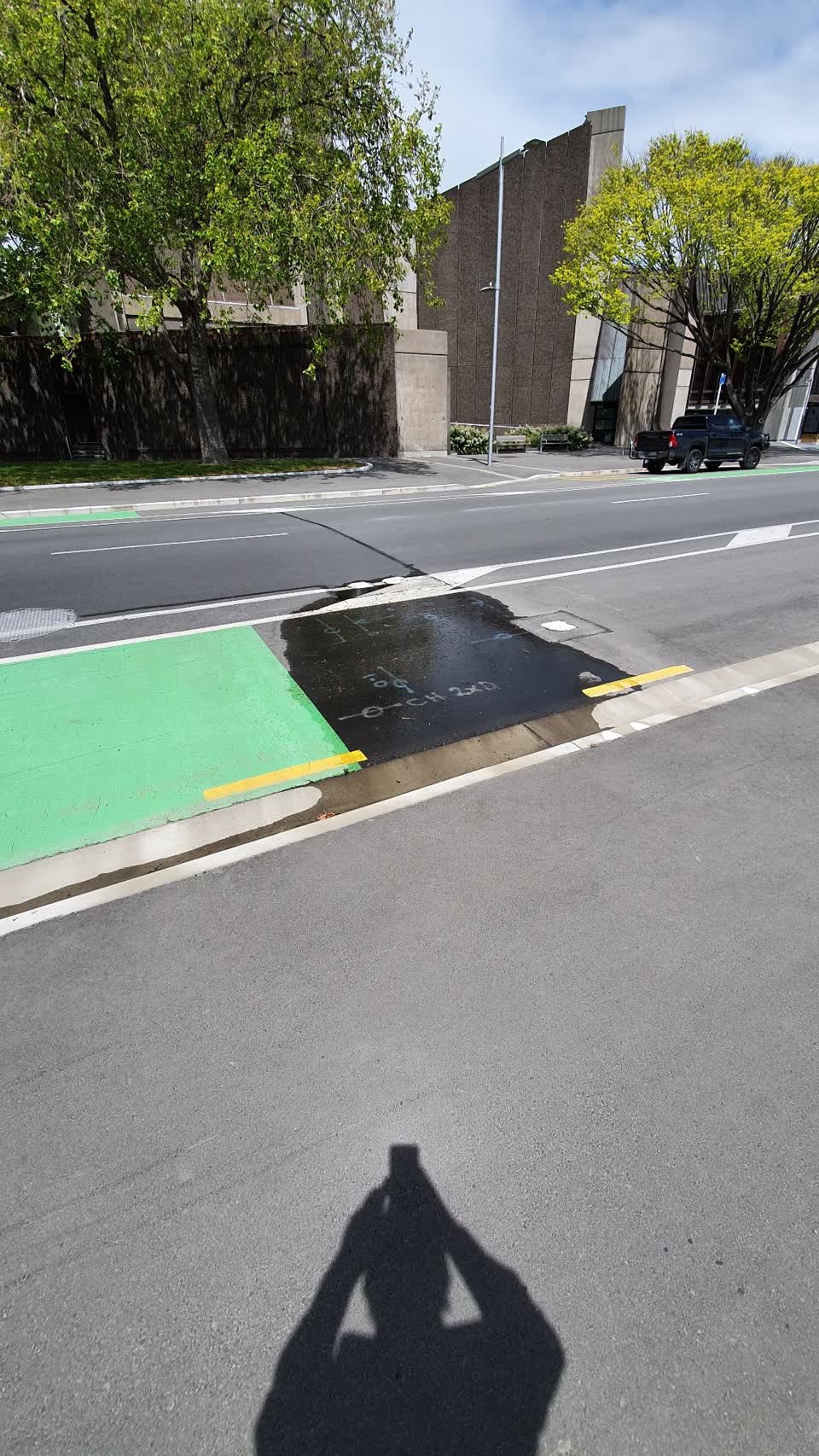 The photograph attached to this water leak report