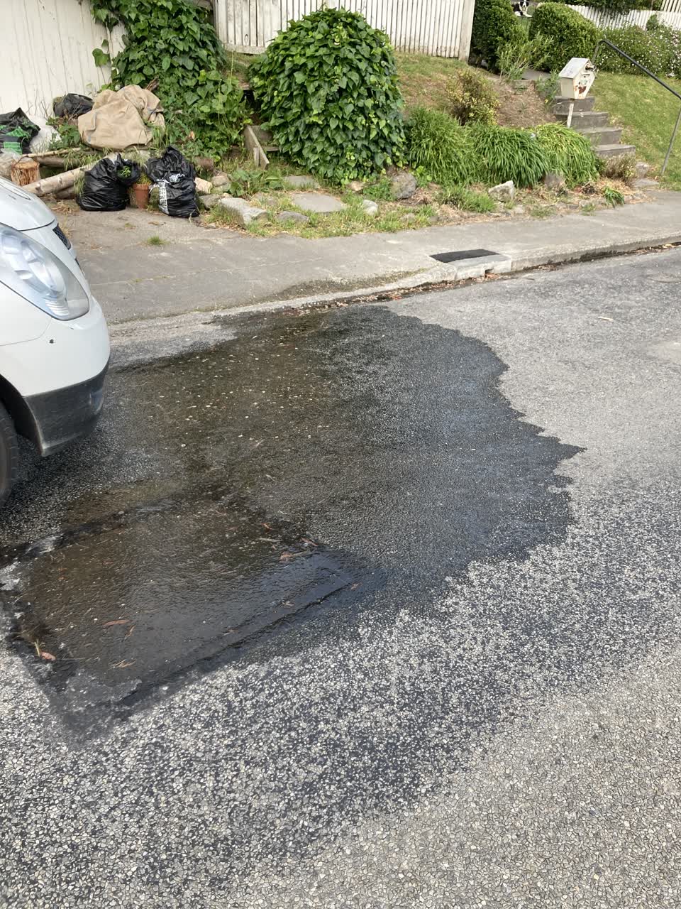 The photograph attached to this roading/streets report