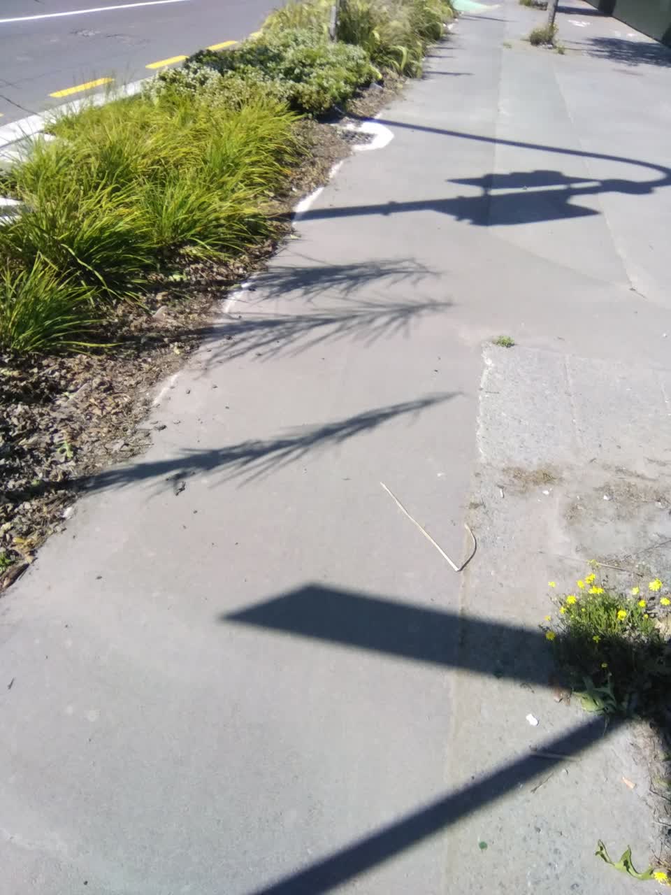 The photograph attached to this roading/streets report
