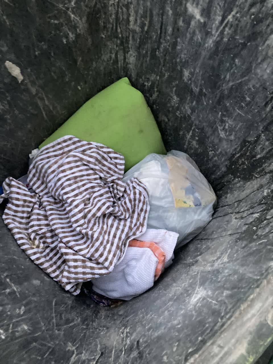 The photograph attached to this rubbish/recycling report