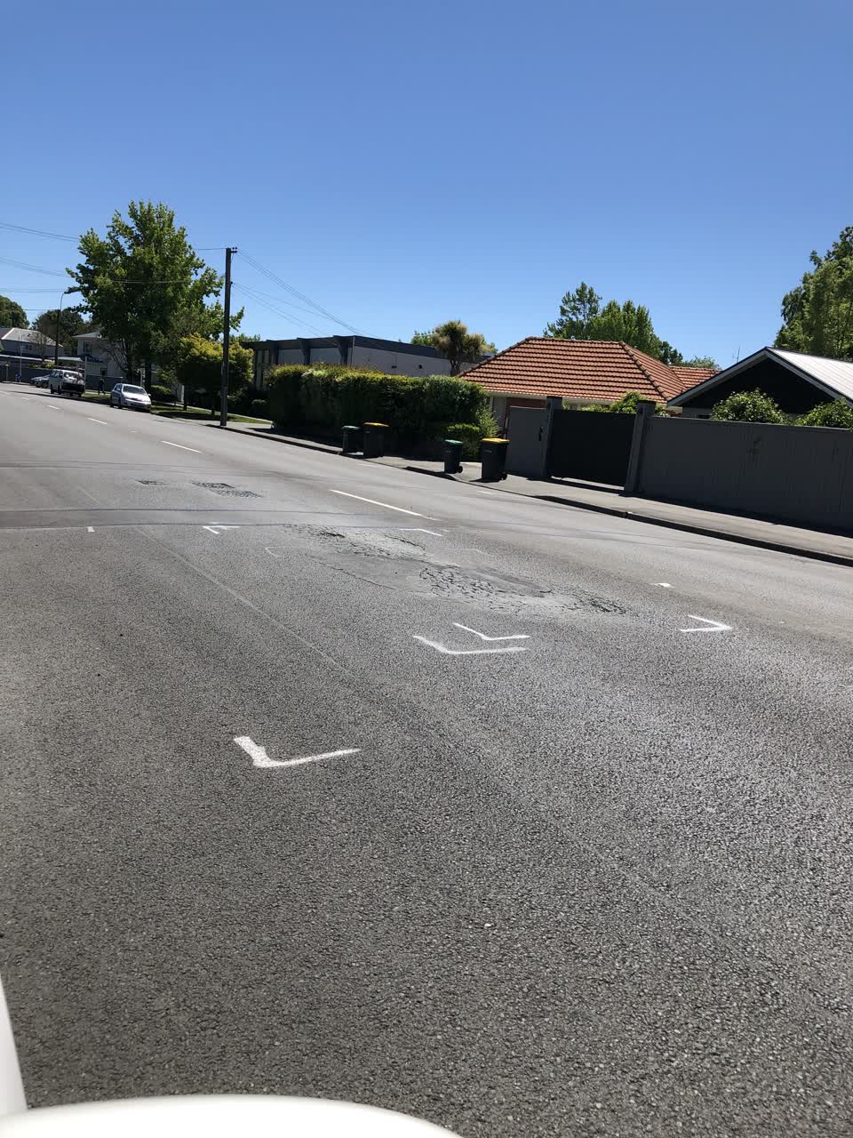 The photograph attached to this roading/streets report