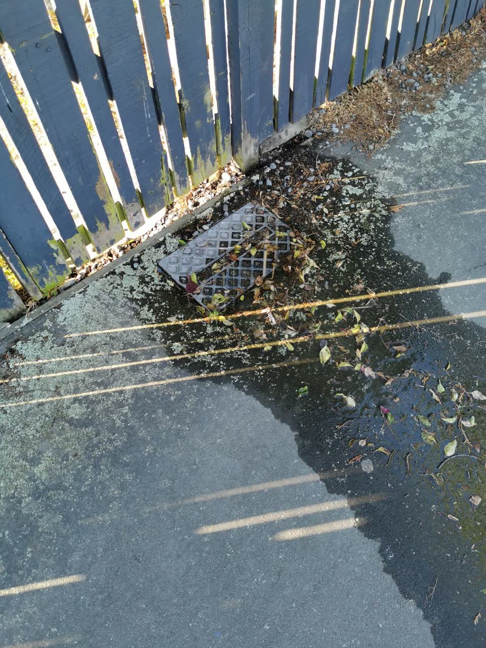 The photograph attached to this water leak report