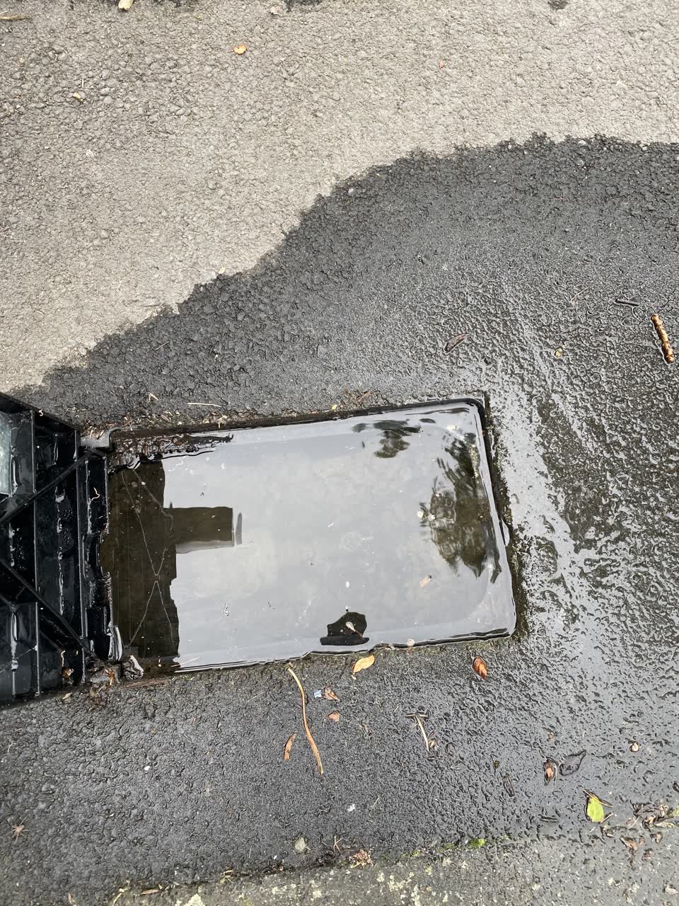 The photograph attached to this water leak report