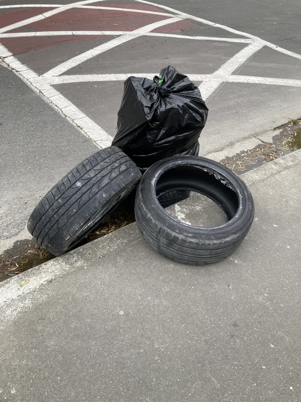 The photograph attached to this rubbish/recycling report
