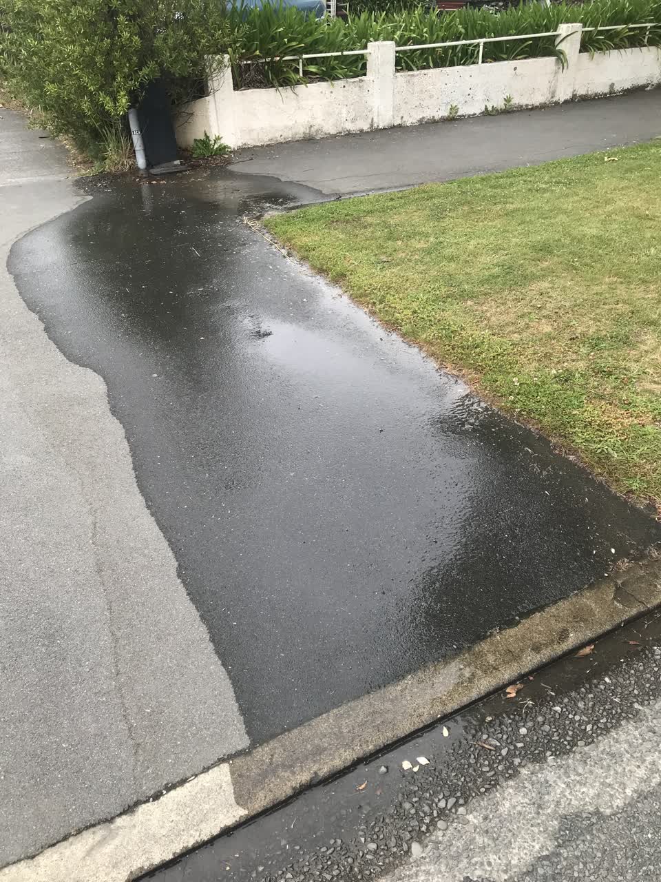 The photograph attached to this water leak report