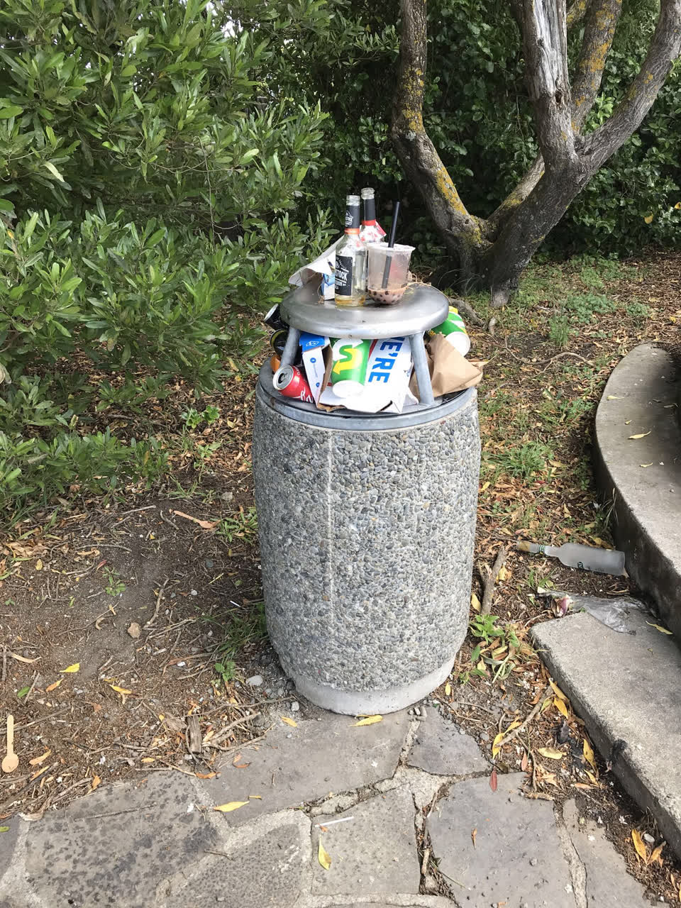 The photograph attached to this rubbish/recycling report