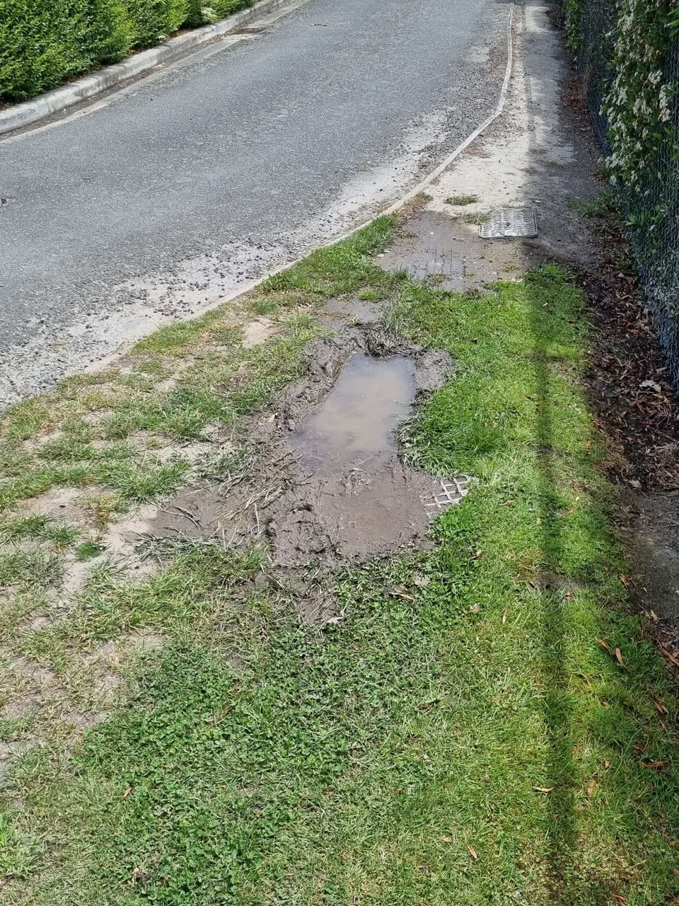 The photograph attached to this flooding report