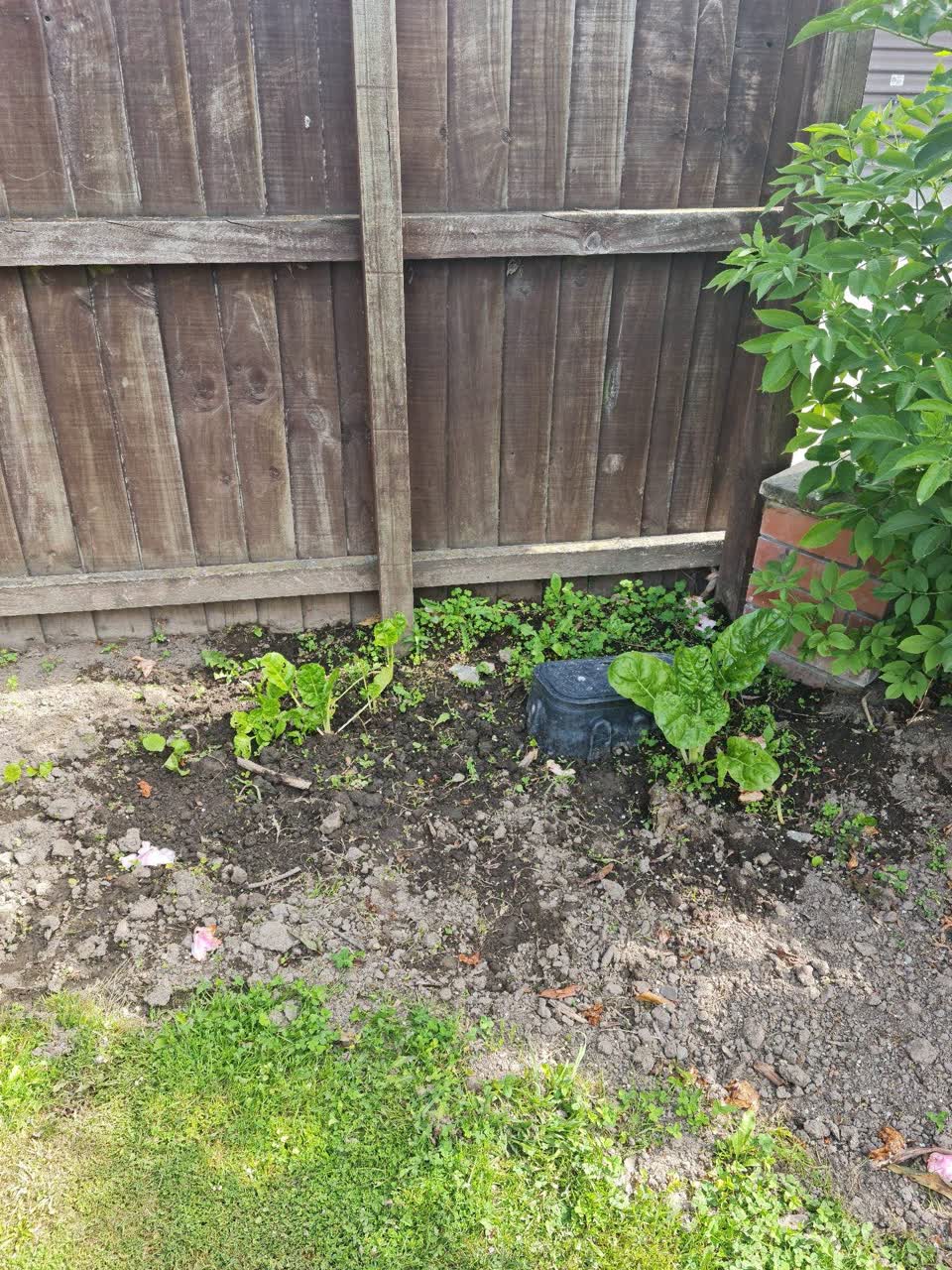 The photograph attached to this water leak report