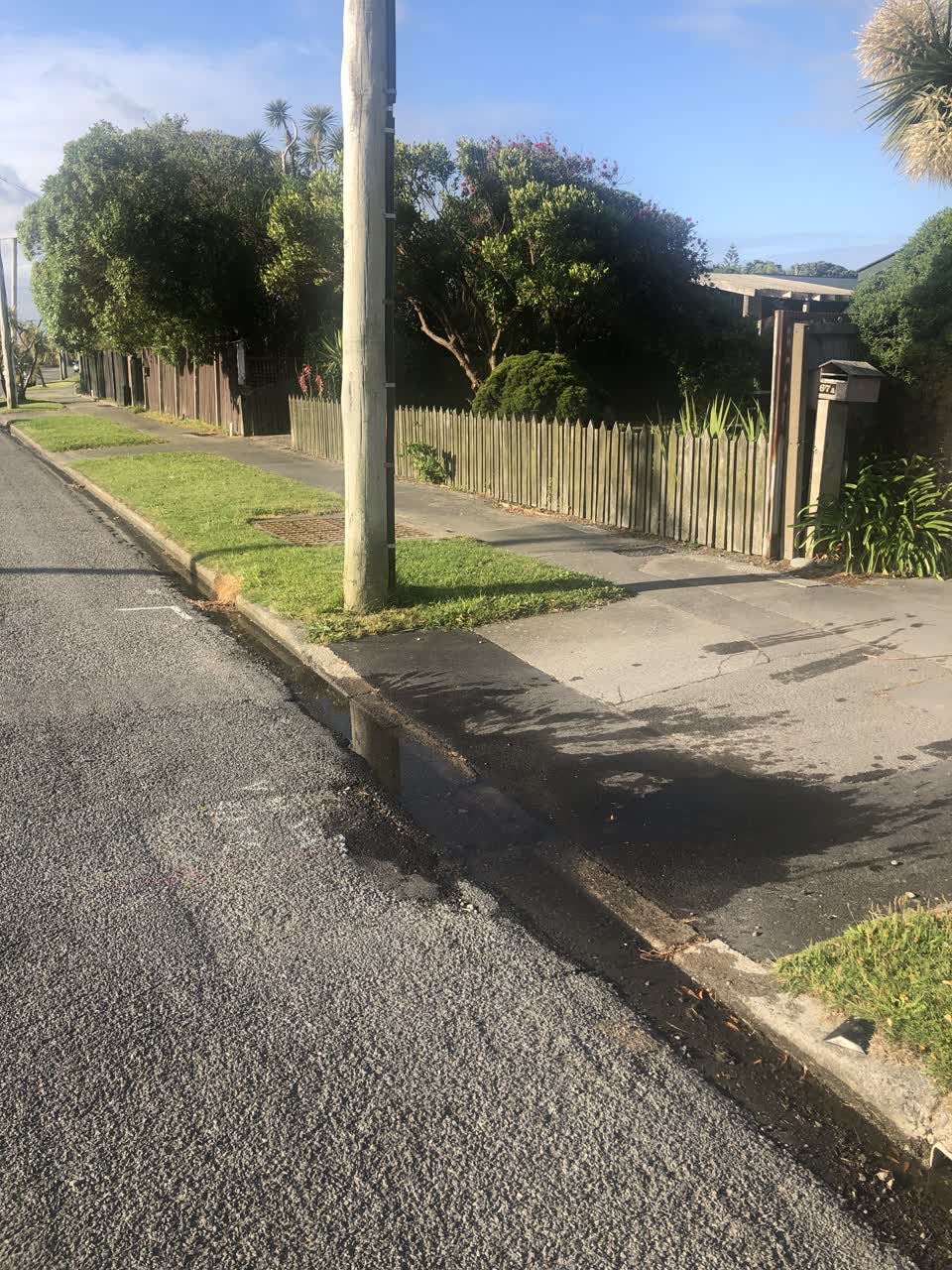 The photograph attached to this flooding report