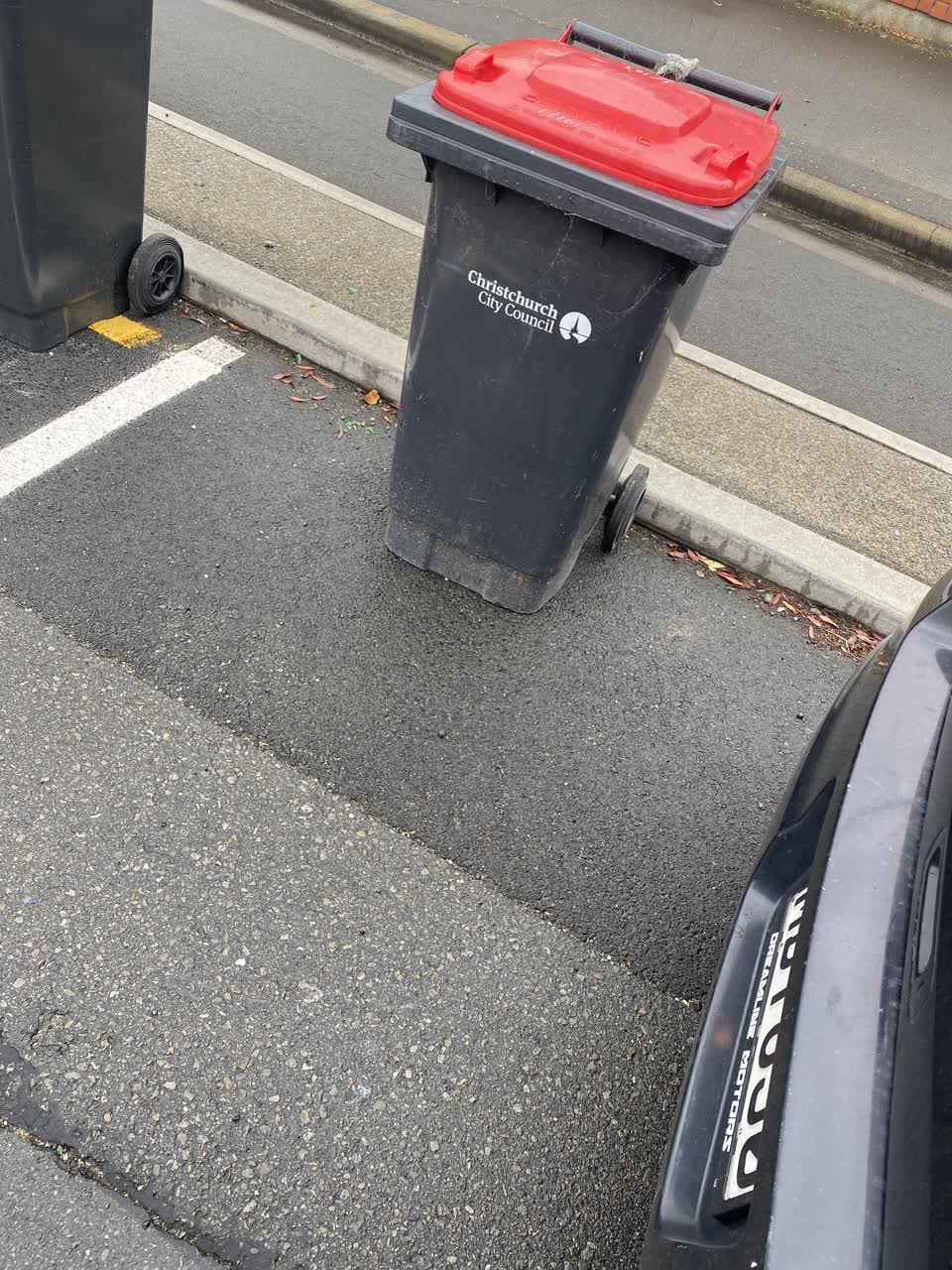 The photograph attached to this rubbish/recycling report