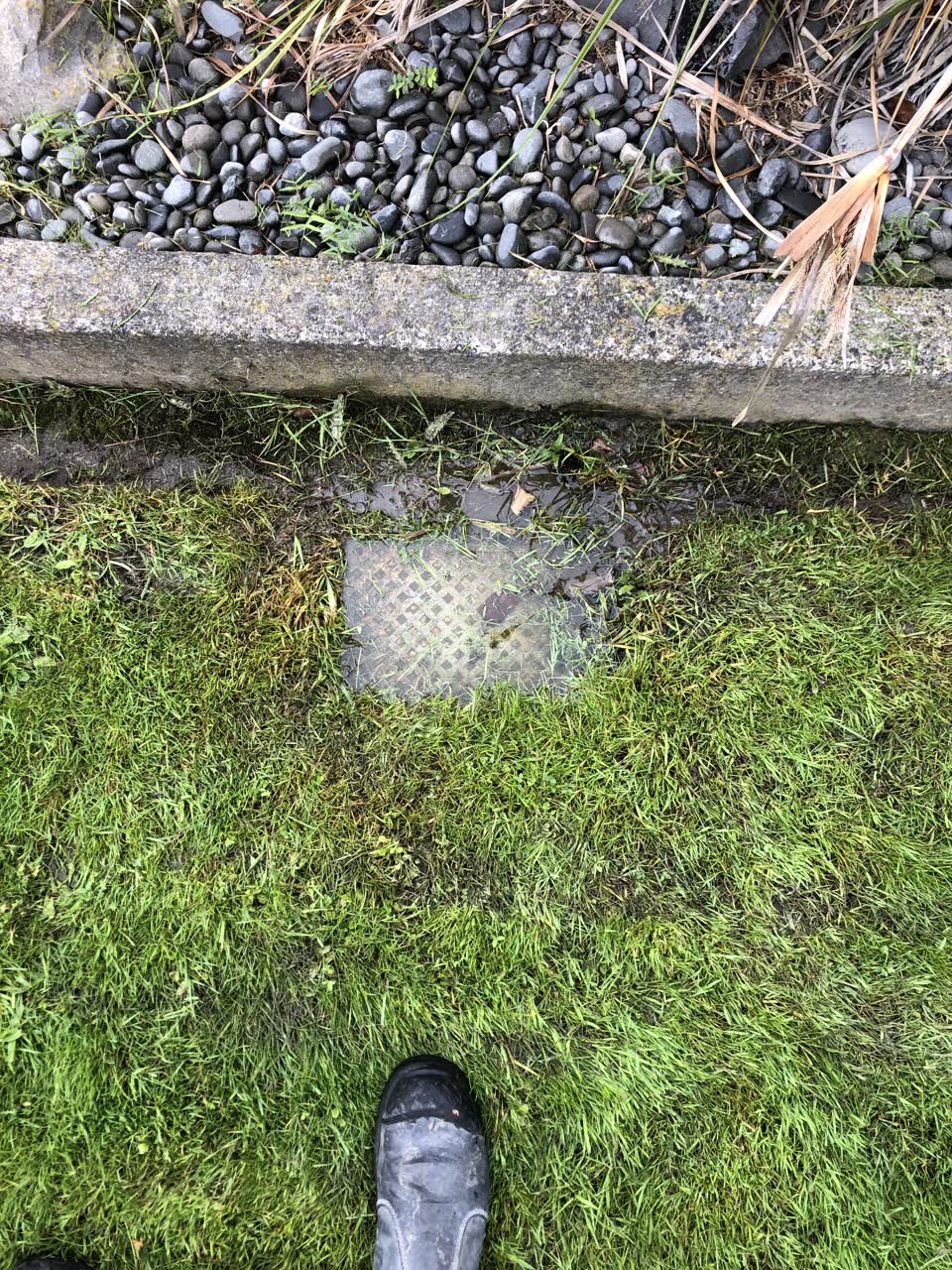 The photograph attached to this water leak report