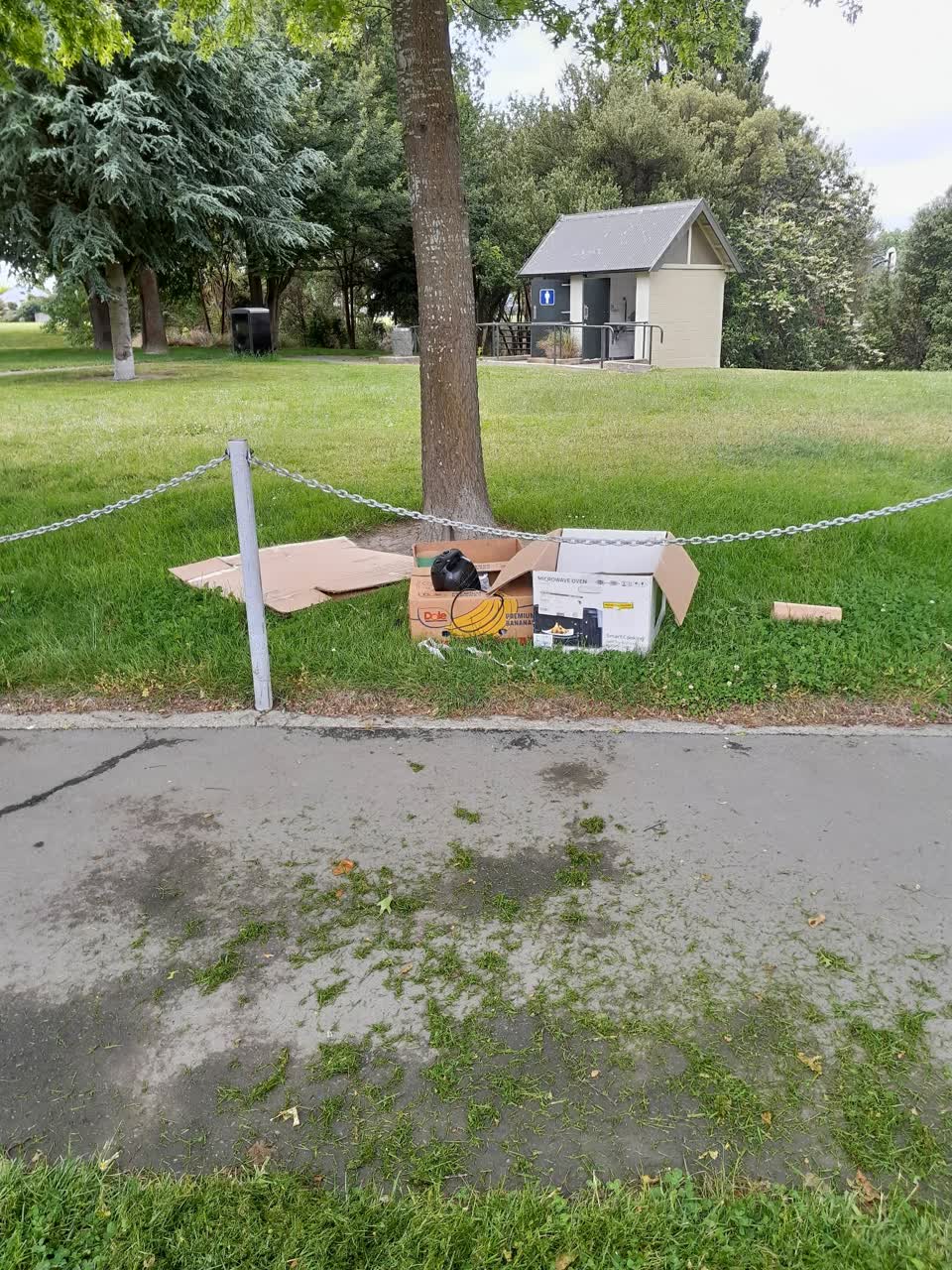The photograph attached to this rubbish/recycling report