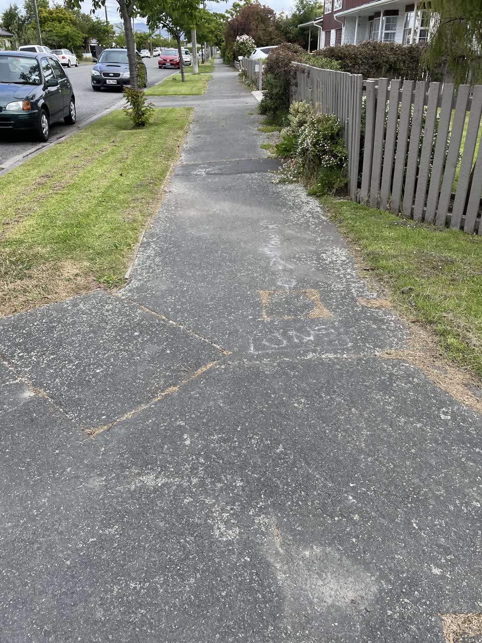 The photograph attached to this roading/streets report