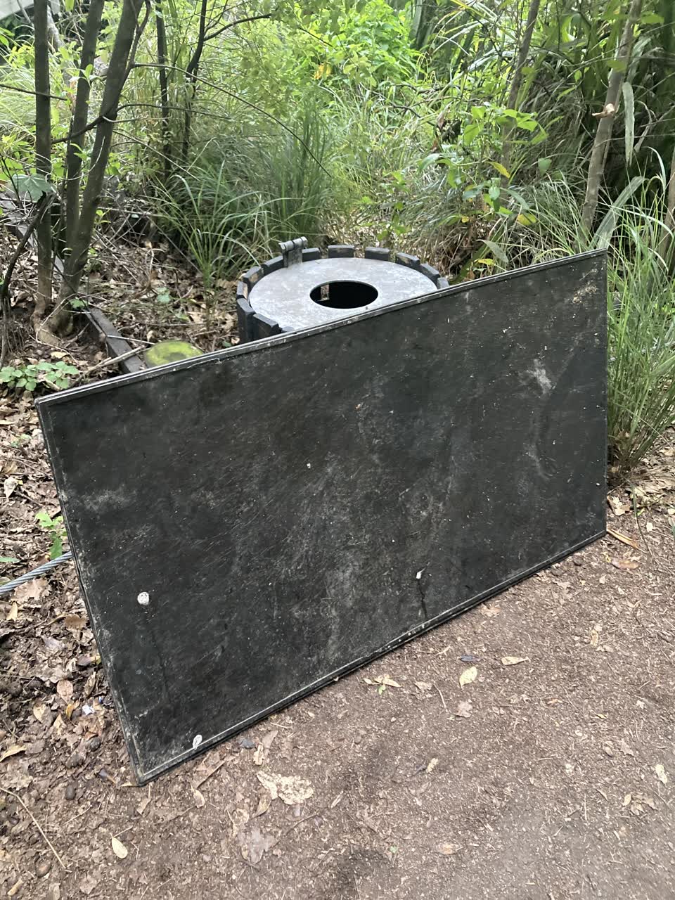 The photograph attached to this rubbish/recycling report