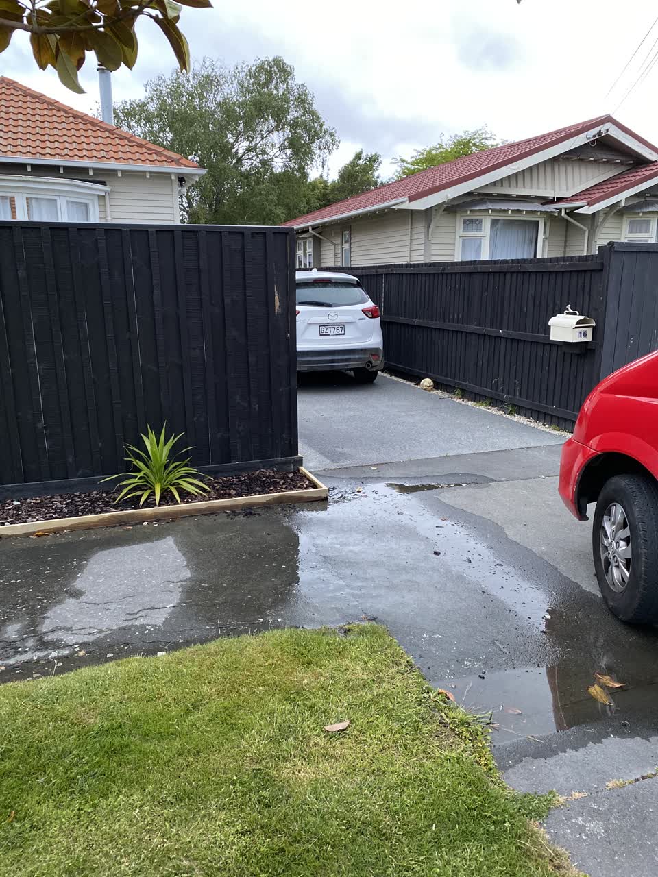 The photograph attached to this water leak report