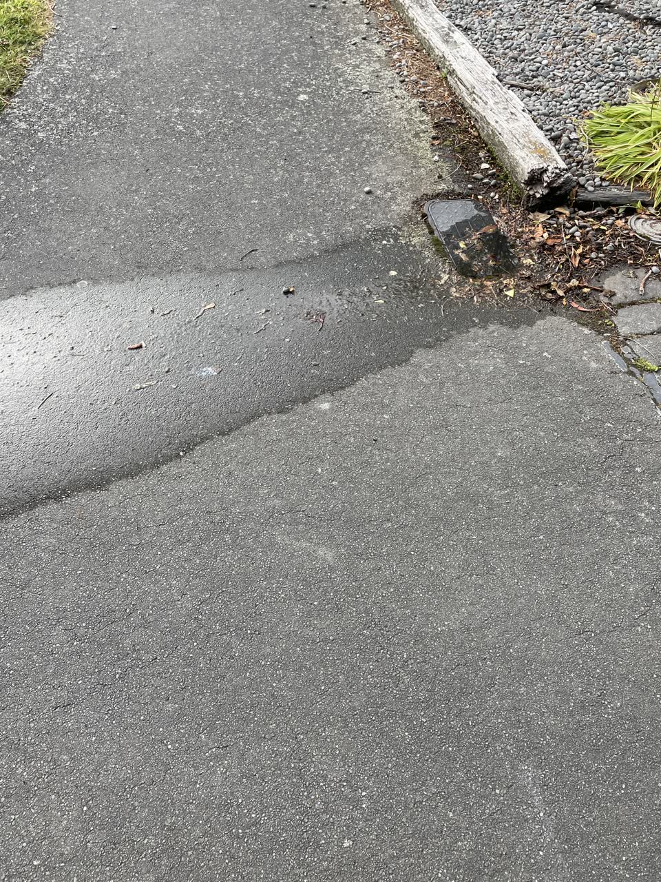 The photograph attached to this flooding report