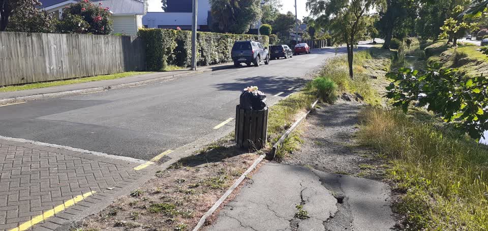 The photograph attached to this rubbish/recycling report