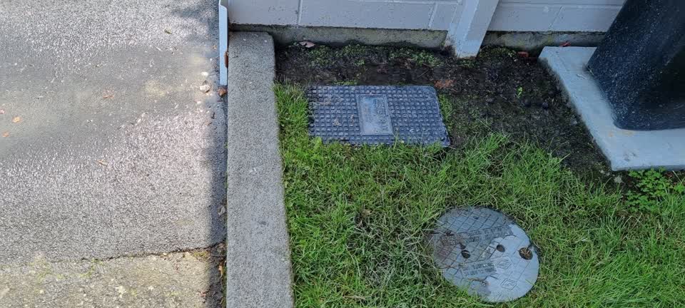 The photograph attached to this water leak report