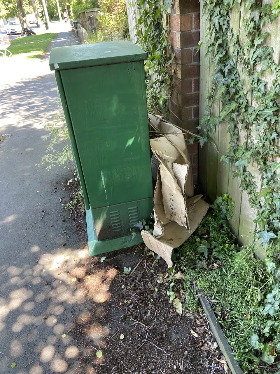 The photograph attached to this rubbish/recycling report