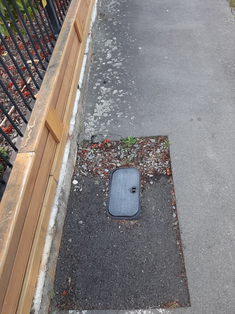 The photograph attached to this roading/streets report