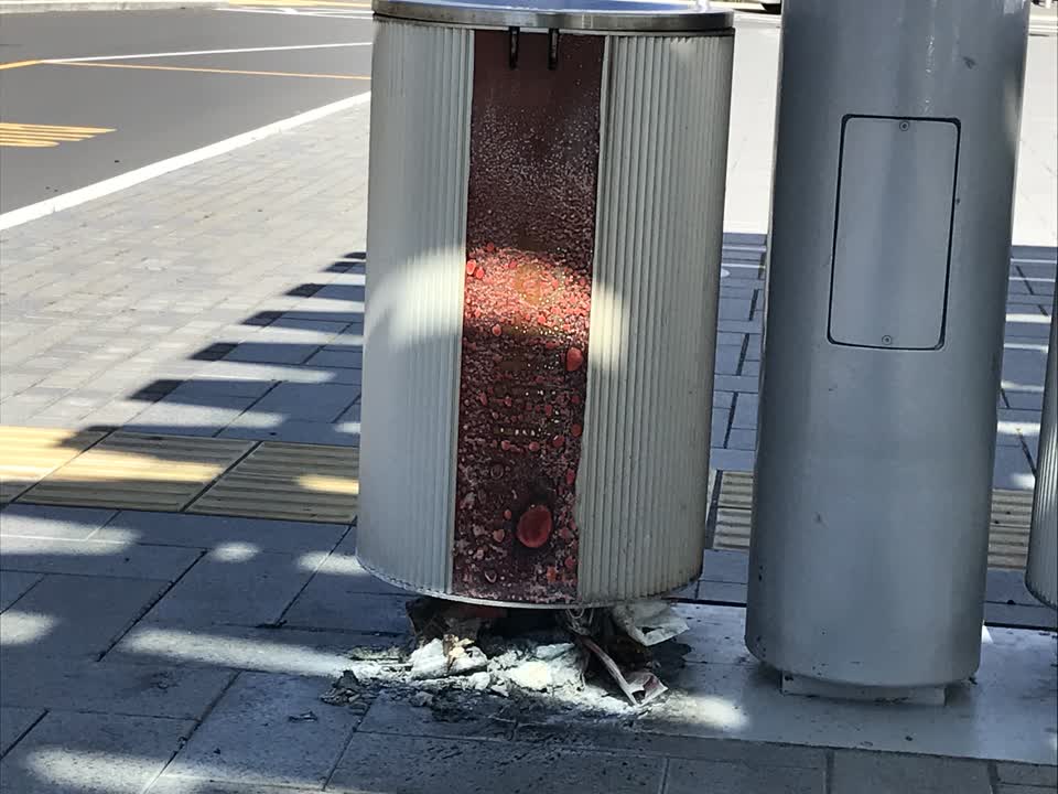 The photograph attached to this rubbish/recycling report