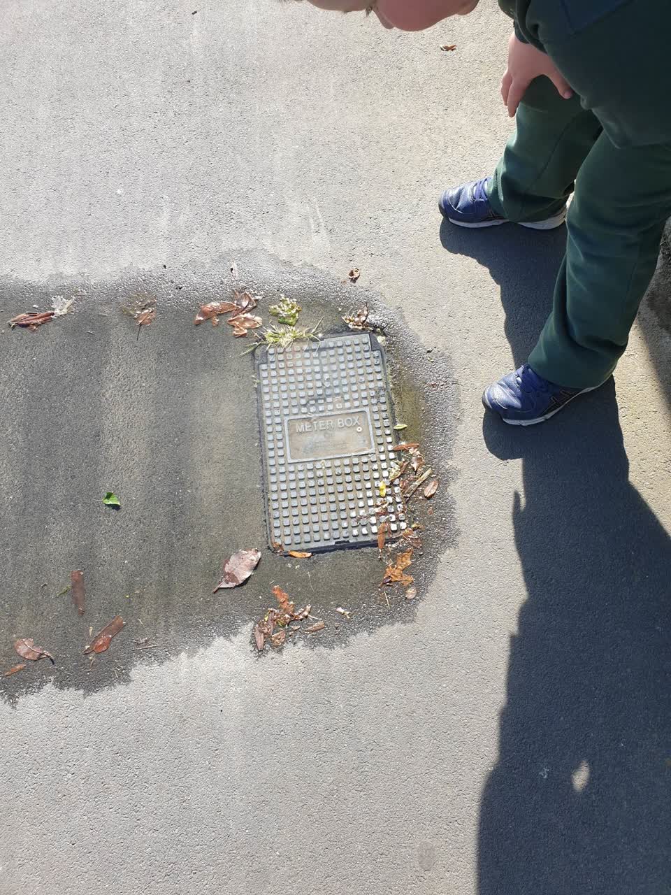 The photograph attached to this water leak report