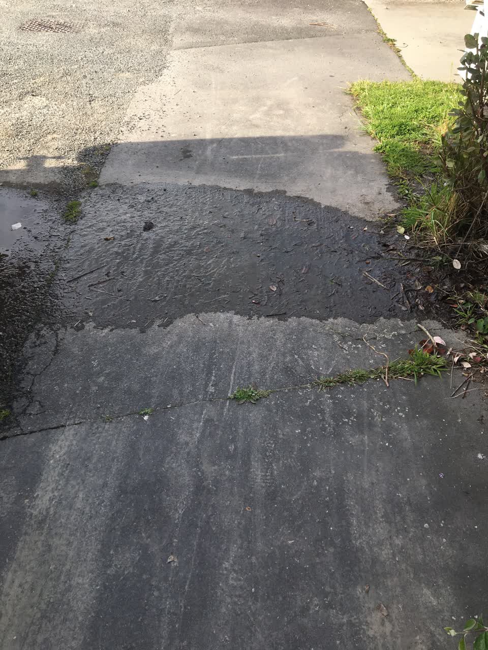 The photograph attached to this water leak report