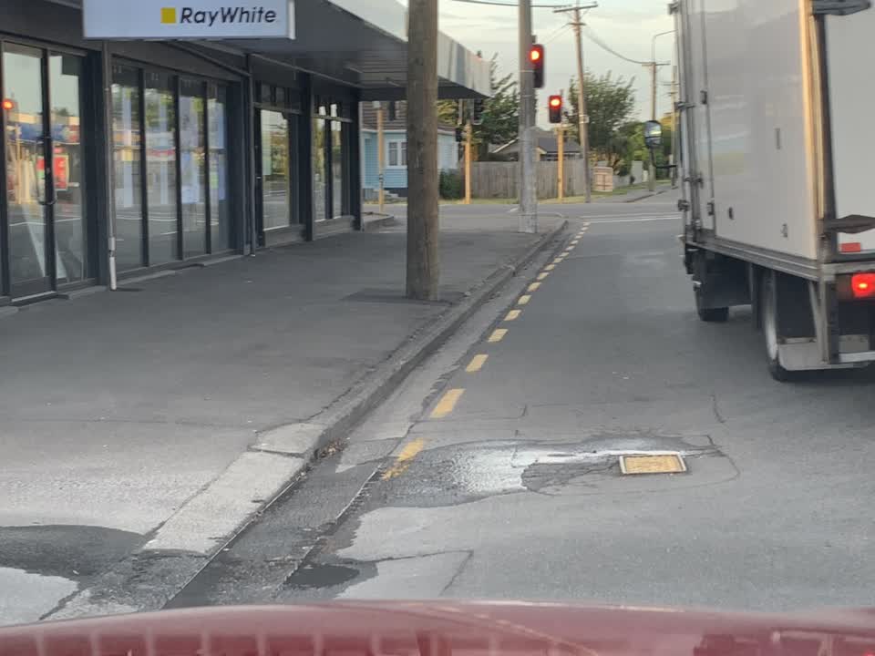 The photograph attached to this water leak report