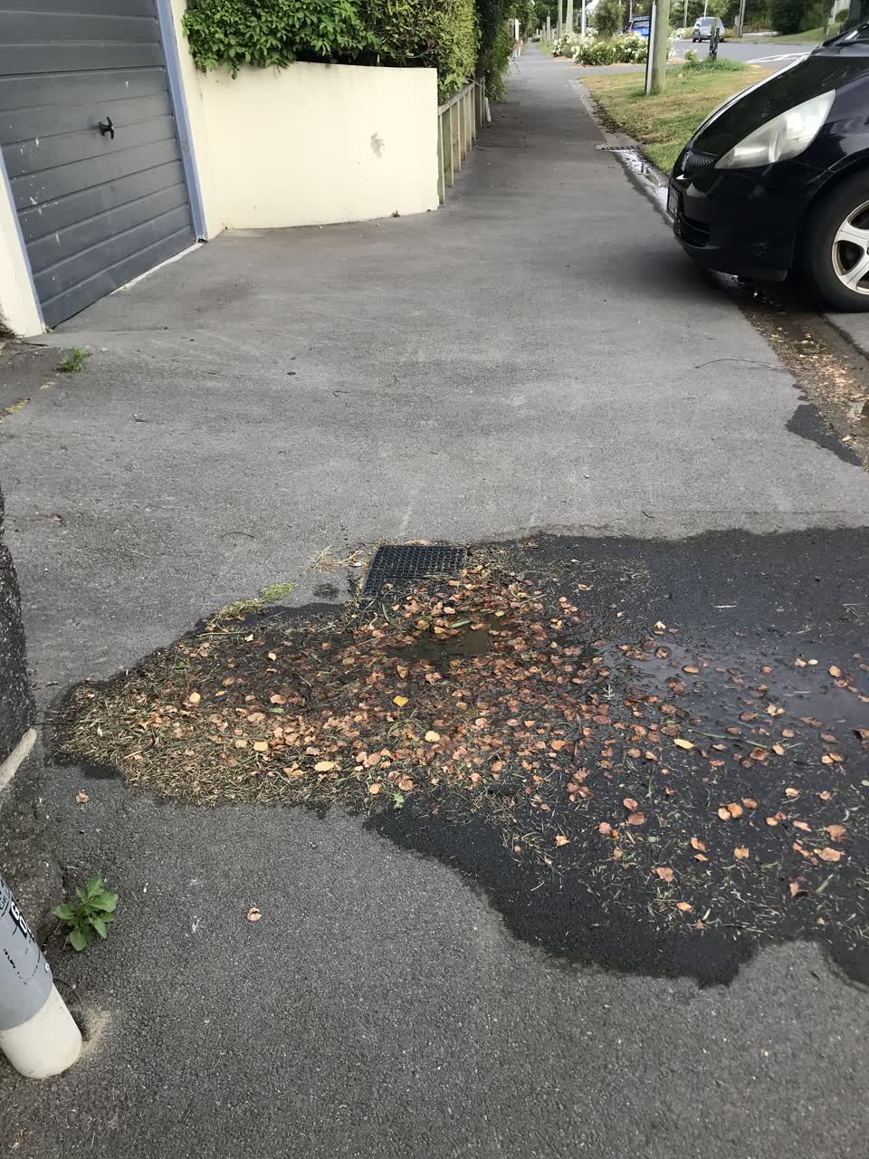 The photograph attached to this water leak report