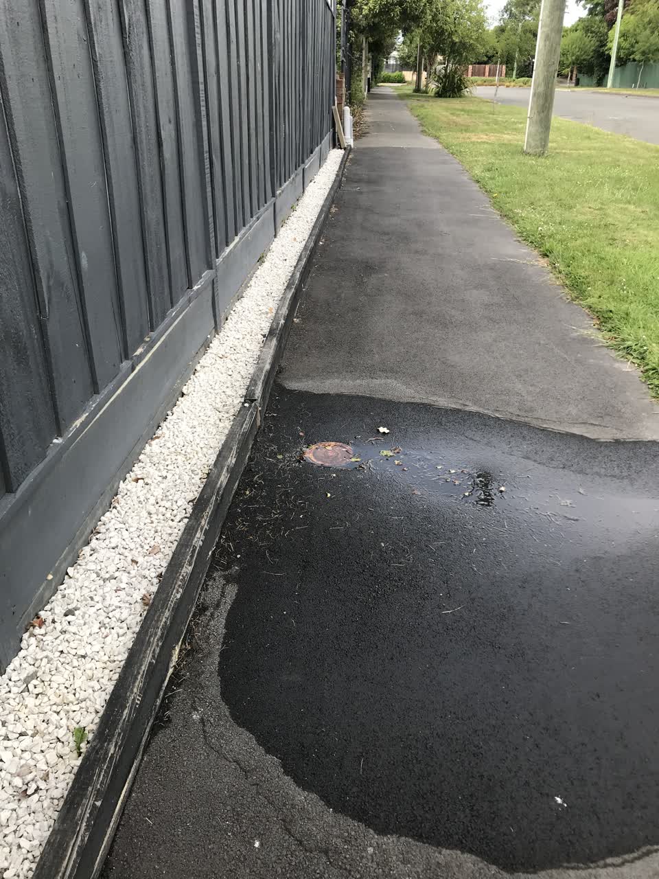 The photograph attached to this water leak report