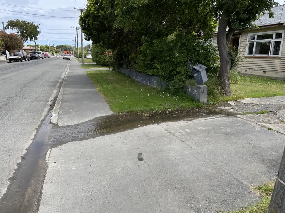 The photograph attached to this water leak report