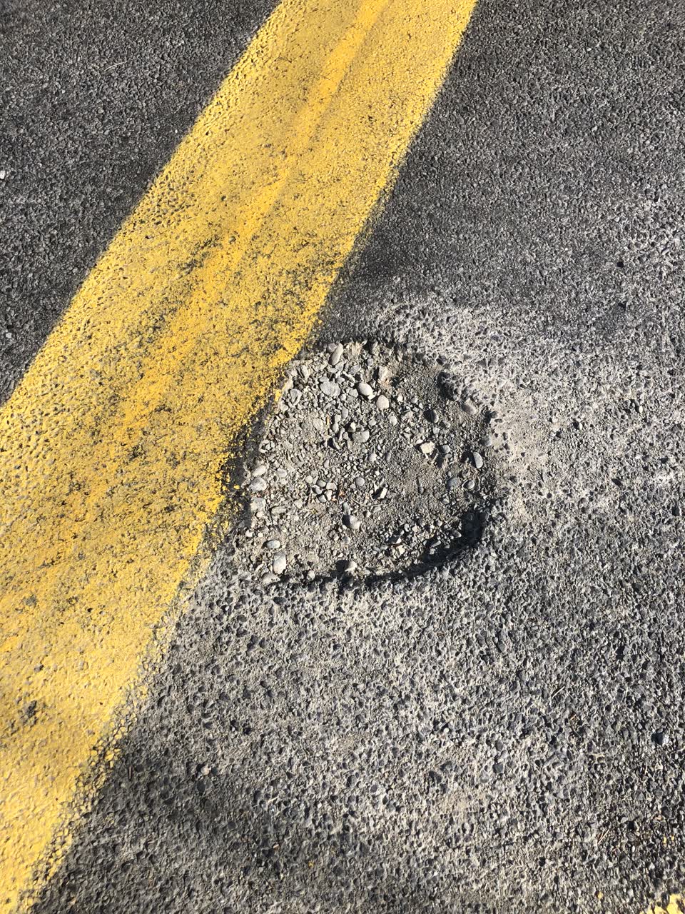 The photograph attached to this roading/streets report