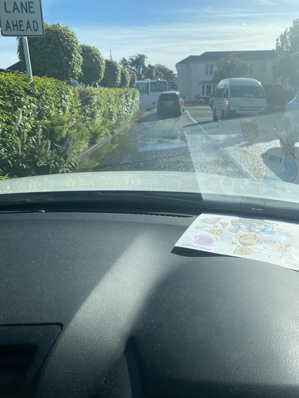 The photograph attached to this water leak report