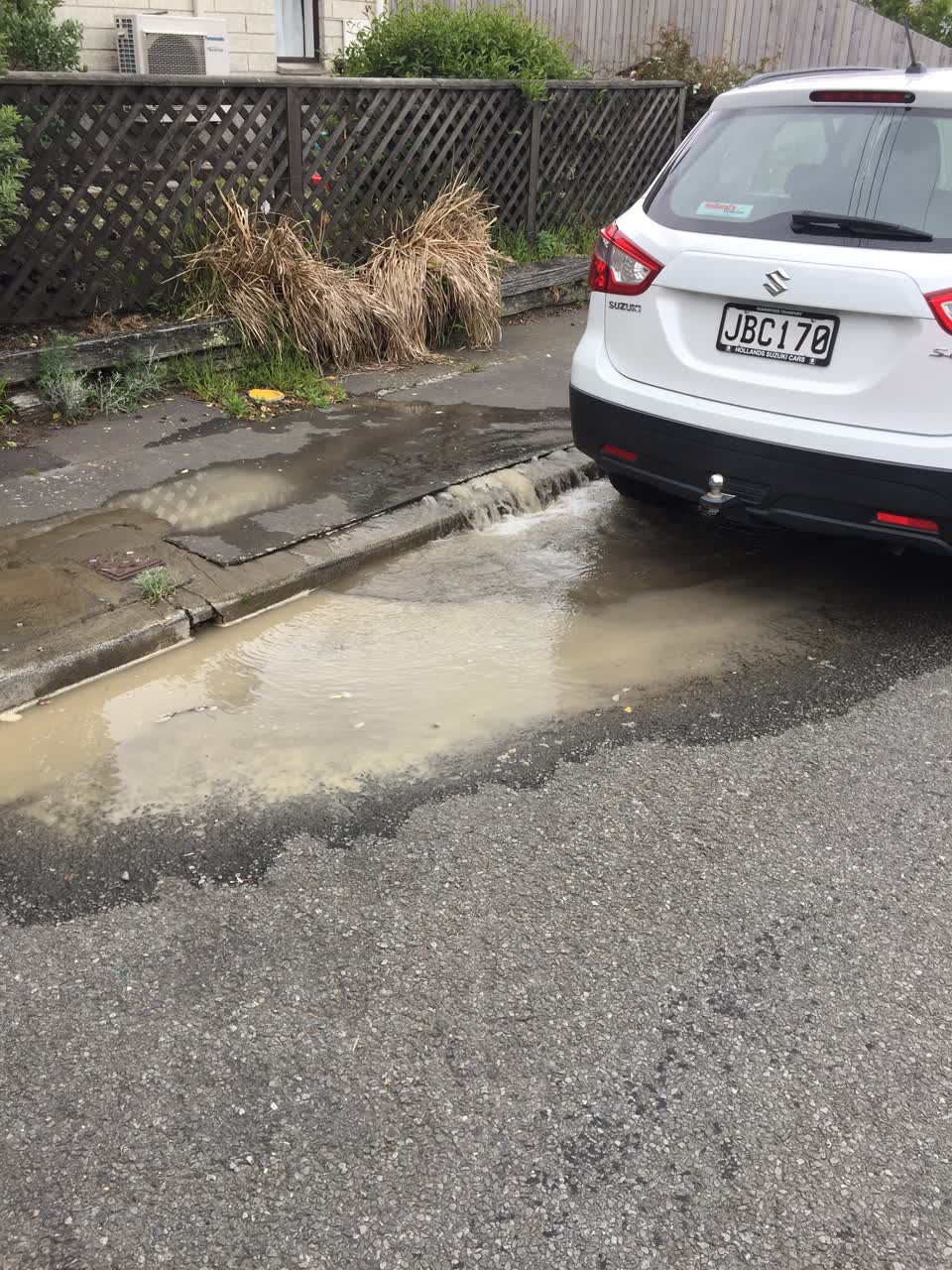 The photograph attached to this water leak report