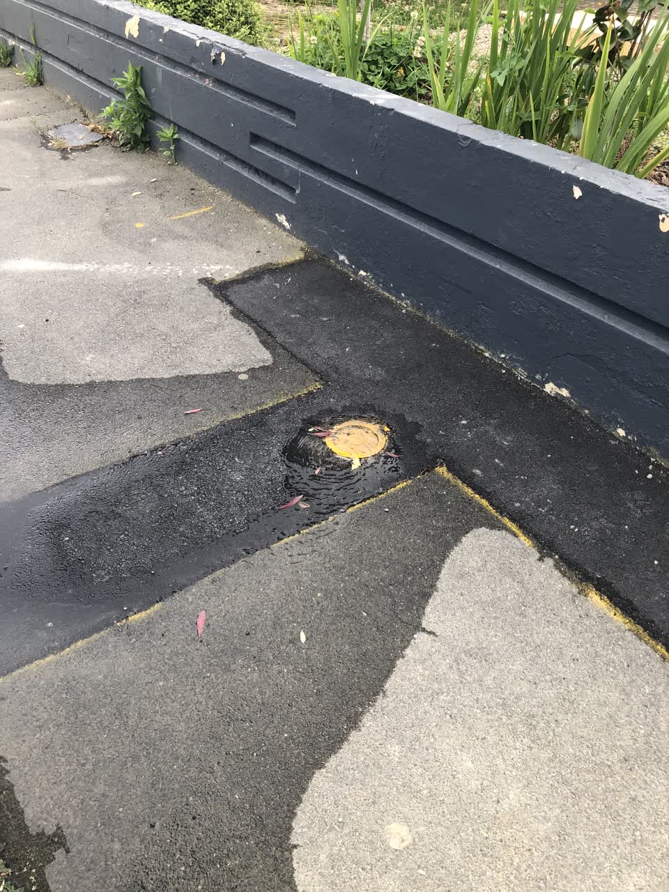 The photograph attached to this water leak report