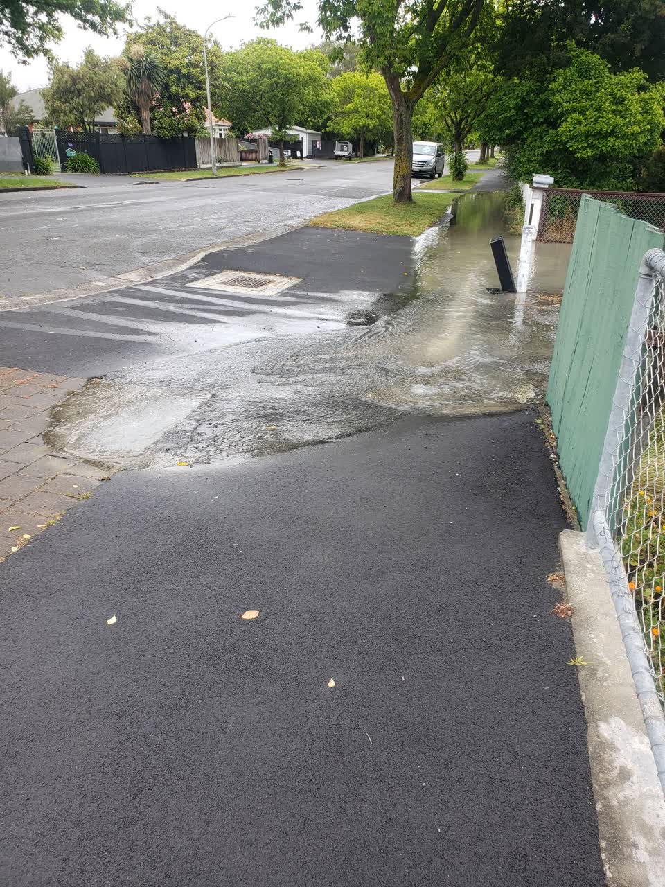 The photograph attached to this wastewater/stormwater report