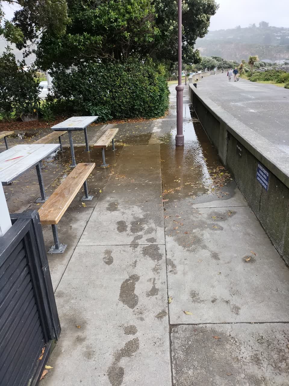 The photograph attached to this wastewater/stormwater report