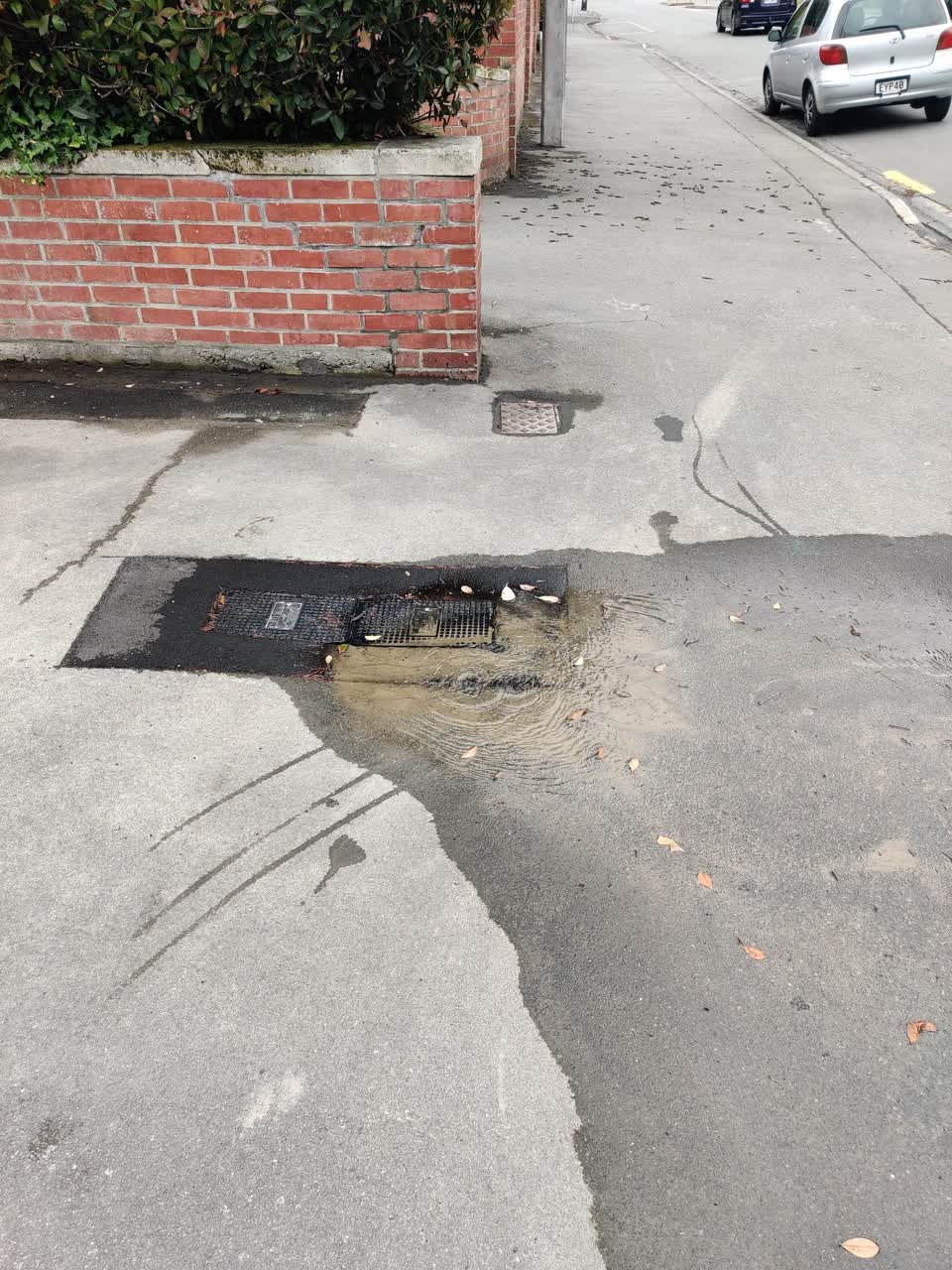 The photograph attached to this water leak report