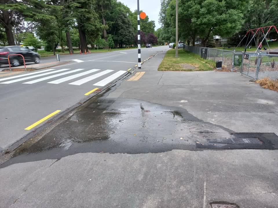 The photograph attached to this water leak report