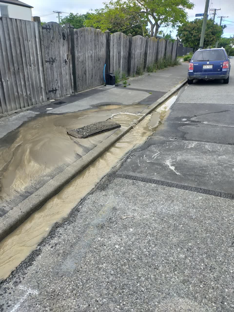 The photograph attached to this water leak report